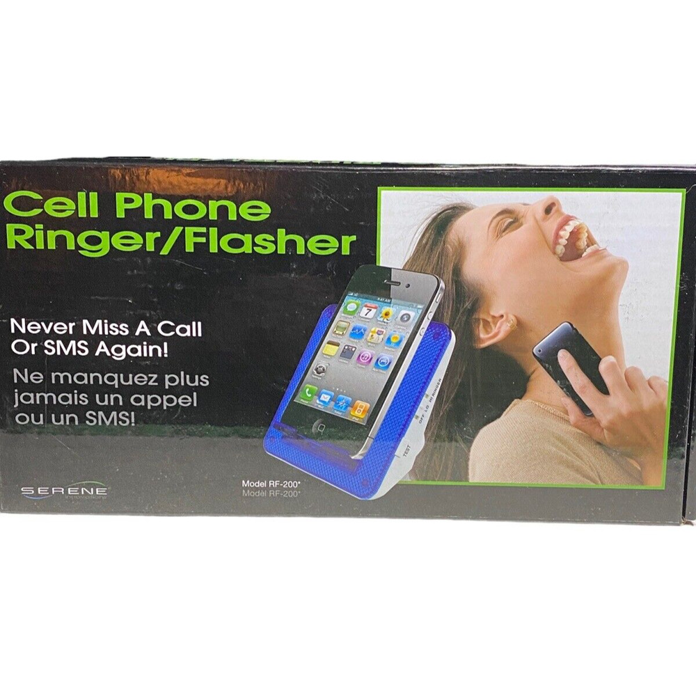 Serene Central Alert Cell Phone Ringer Flasher Land Line Capable Open Box Unit